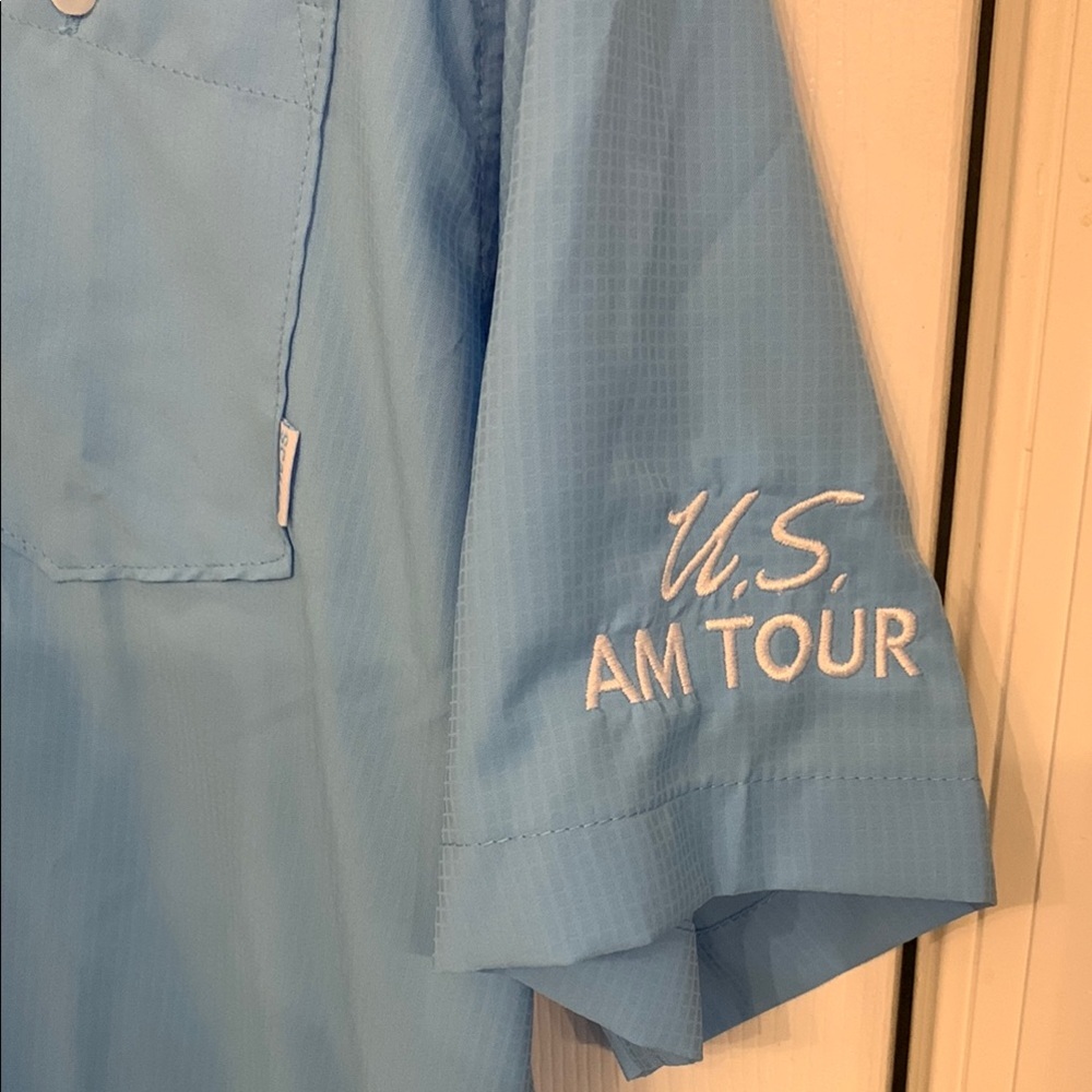 Scales Blue Button Down Shirt US AM Tour - Picture 3 of 7